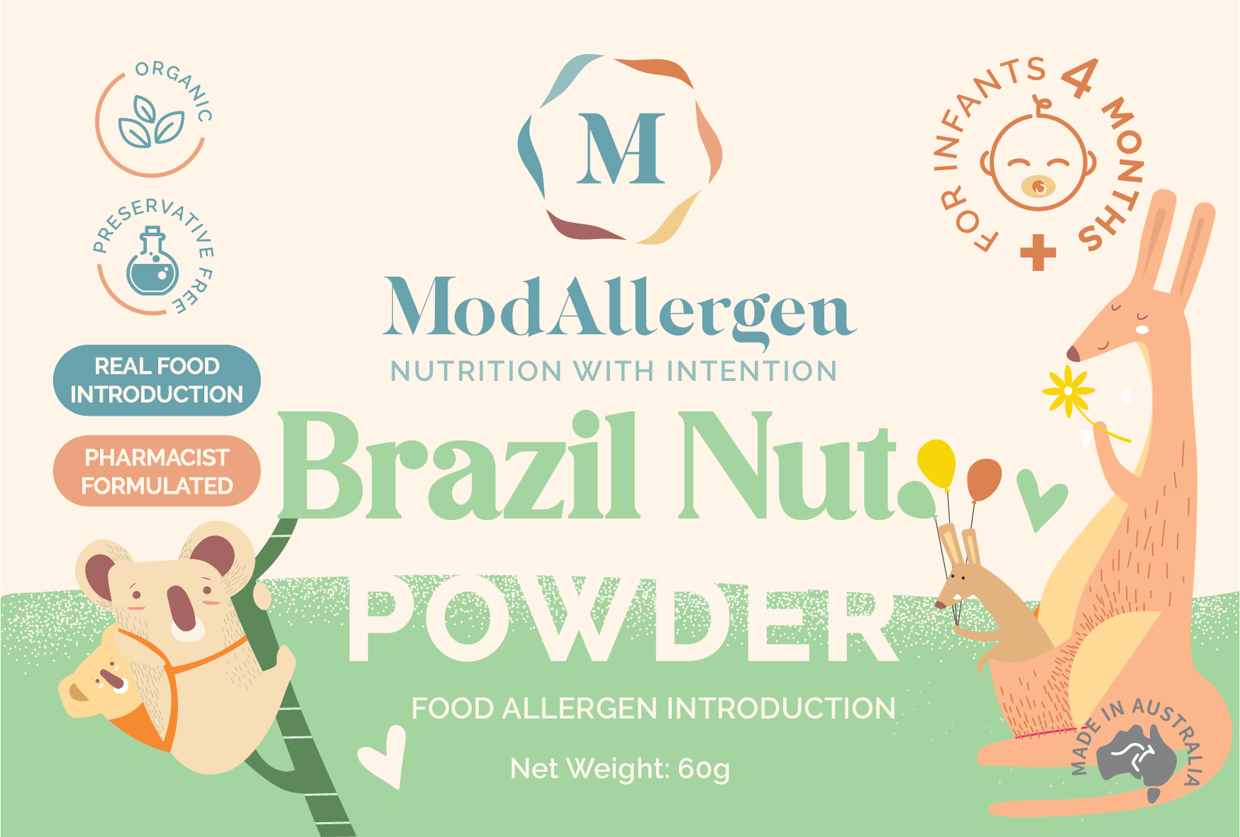 Brazil Nut Powder Organic - 3 Month Supply - ModAllergen