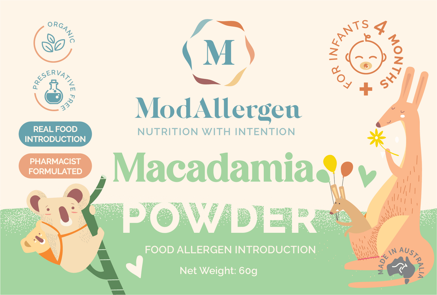 Macadamia Powder Organic - 3 Months Supply - ModAllergen