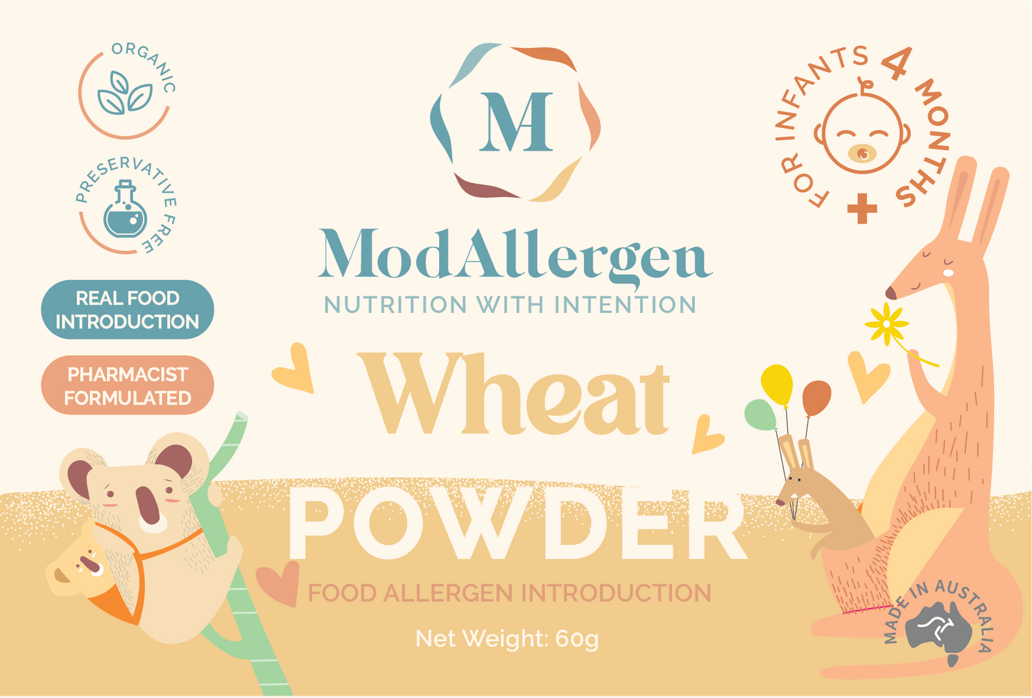 Wheat Powder Organic - 3 Month Supply - ModAllergen