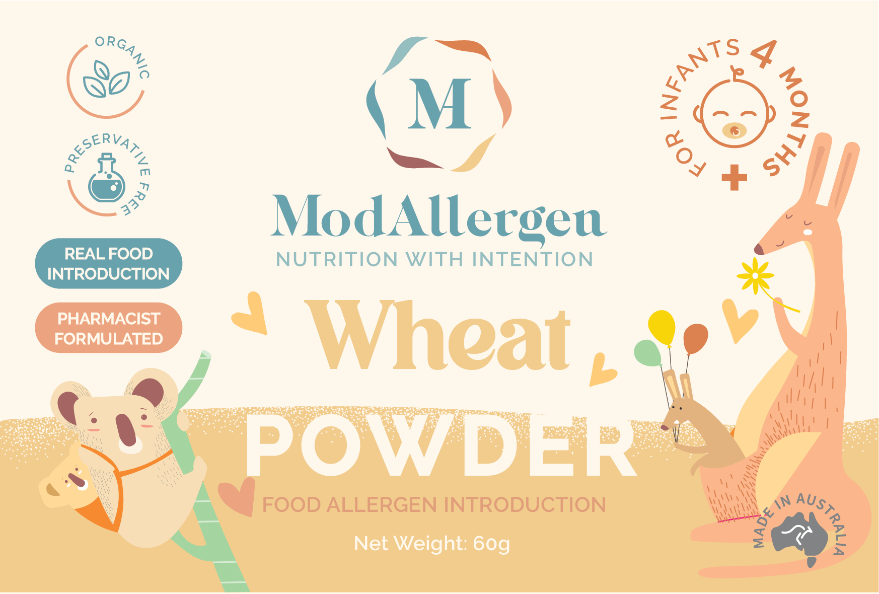 Wheat Powder Organic - 3 Month Supply - ModAllergen